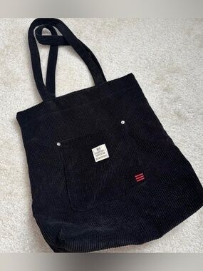 EUC Urban Outfitters Black Corduroy Tote Bag